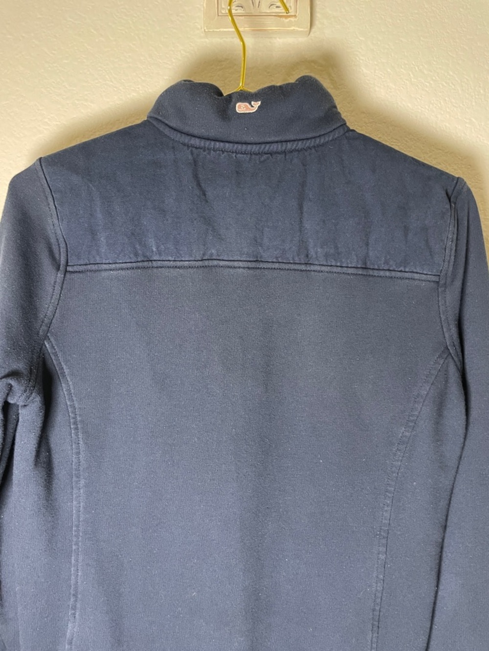 Vineyard Vines Navy Quarter Zip Pullover Small Preppy Coastal Classic - Picture 14 of 15